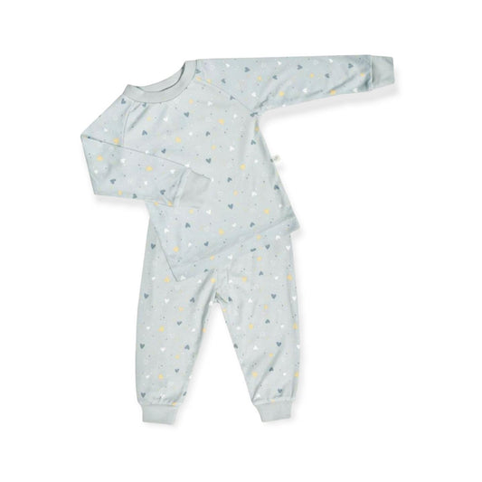 Blue Hearts Bamboo Pajama Set