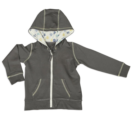 Grey Bamboo Fleece Hoodie
