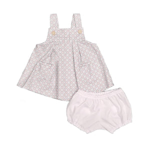 Patterned Jumper With Ruffle Bloomers