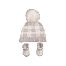 Load image into Gallery viewer, Plaid Hat And Bootie 2 Piece Set
