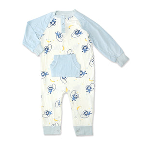 Space Monkey Bamboo Romper