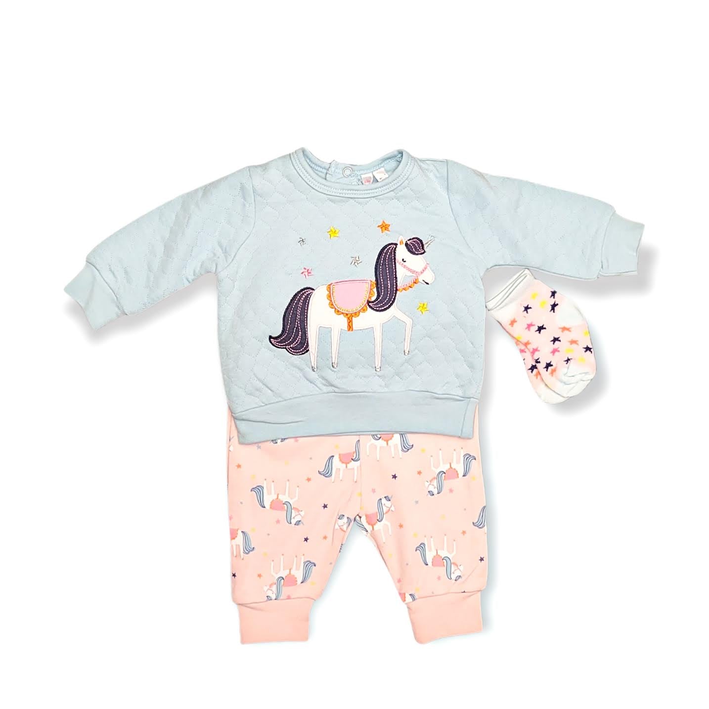 Quilted Unicorn 3 Piece Set