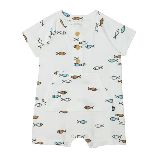 Organic Cotton Printed Romper