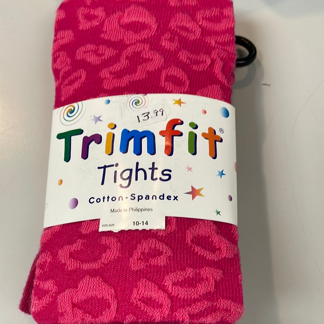 Printed trim fit tights