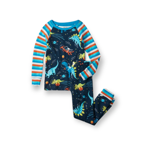 Organic Cotton Space Dinos Pajama Set