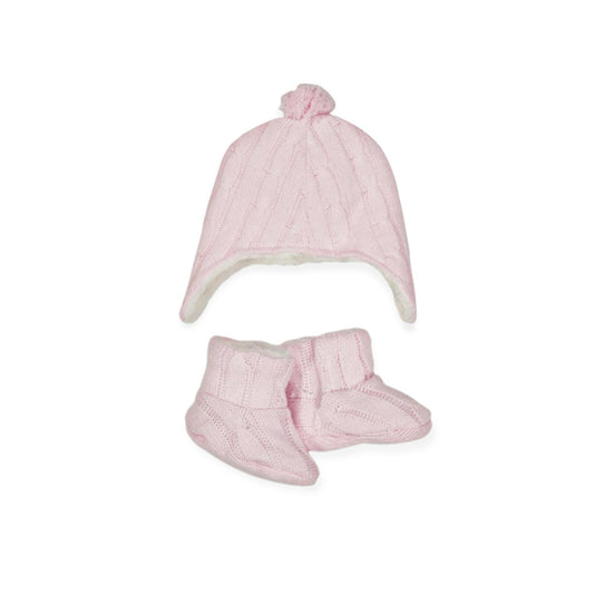 Ear Flap Beanie And Booties