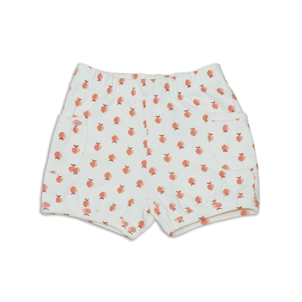 Organic Cotton Pocket Shorts-Peachy Keen