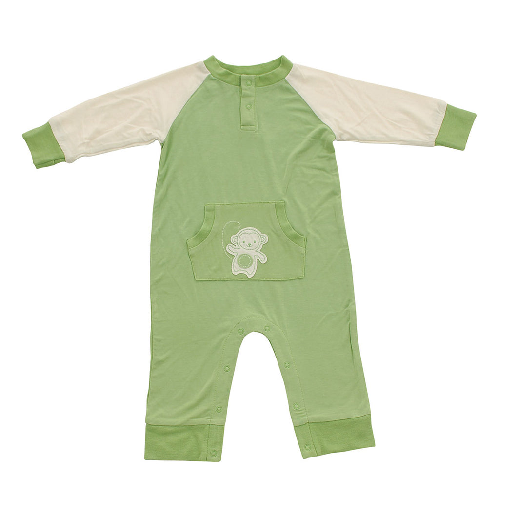 Bamboo Long Sleeve Monkey Romper